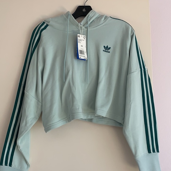 NWT - Adidas Cropped Hoodie - Picture 2 of 5